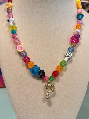 Y2K P BALLOON INITIAL CUSTOM EYE CANDY CHAIN